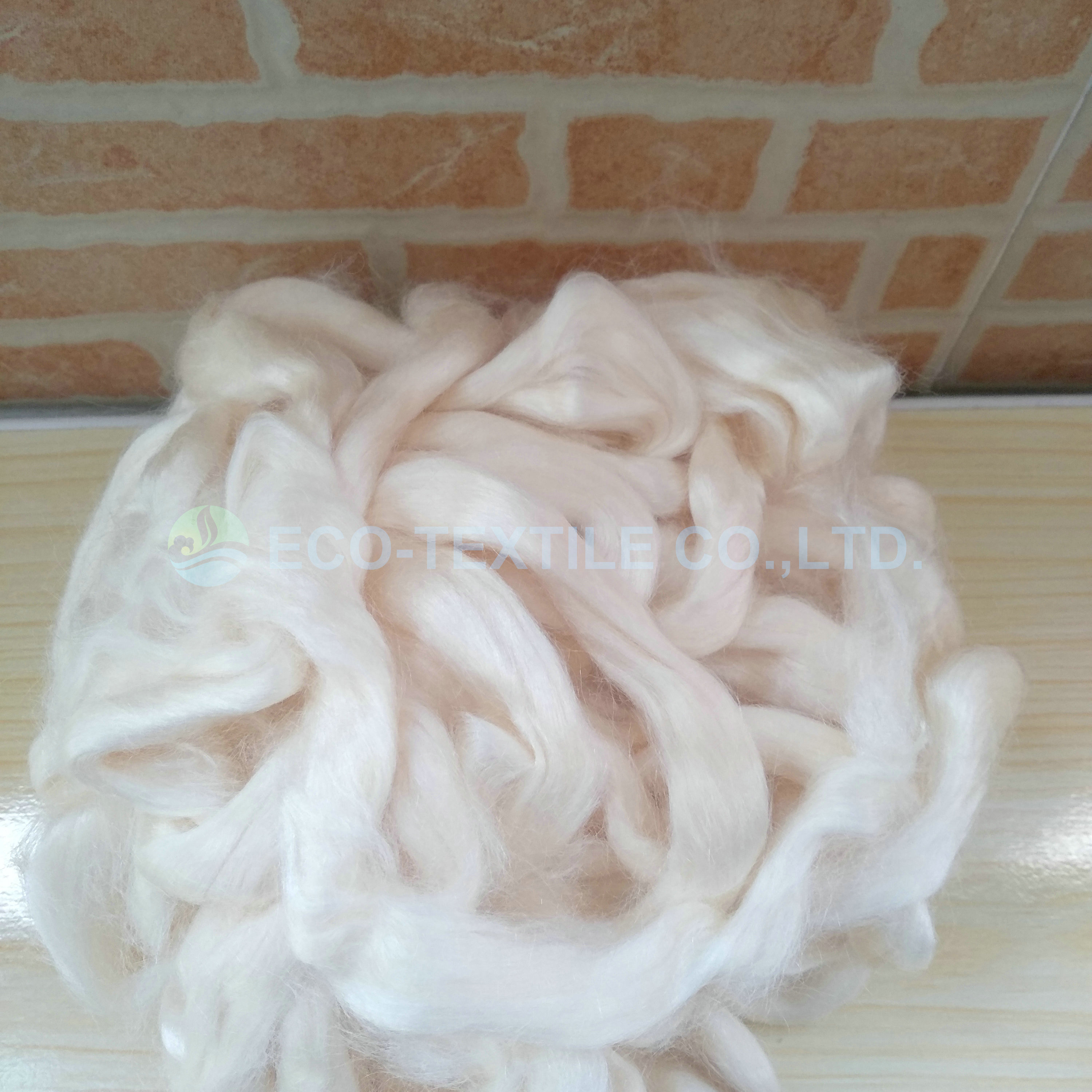 NORMAL BLEACHED TUSSAH SILK SLIVER-10g/m 